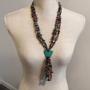 beautiful Teng Yue beaded butterfly necklace